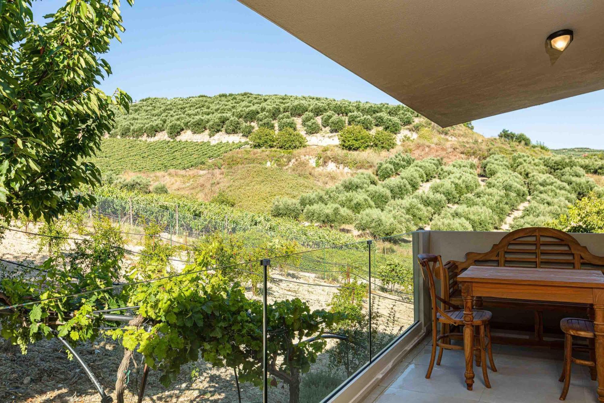 Villa Mantilari Wine Estate 7 Apartments 2 Private Pools Tennis Court Fitness Center Archanes Chambre photo